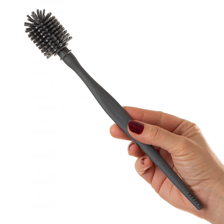 Babyjem Biberon ve Emzik Temizleme Fırçası Gri