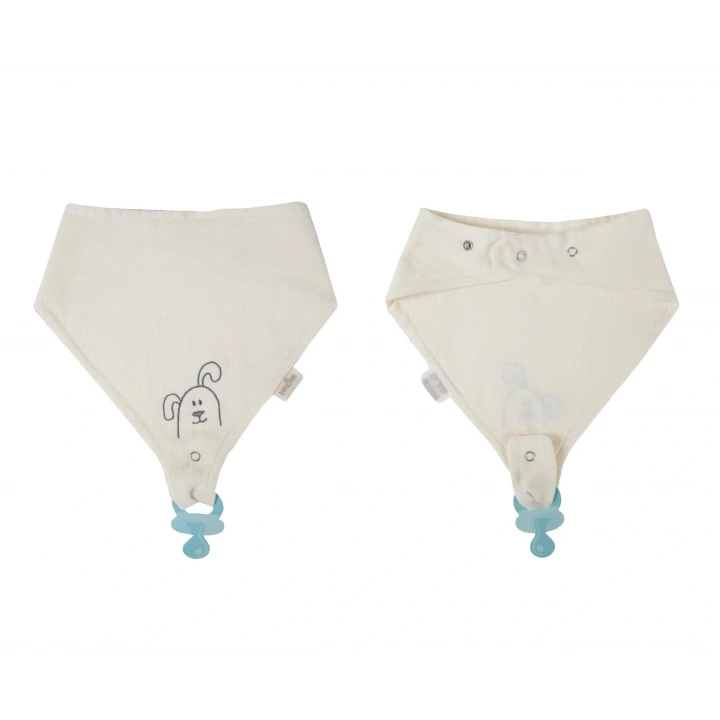 Babyjem Emzik Askılı Müslin Önlük Ekru