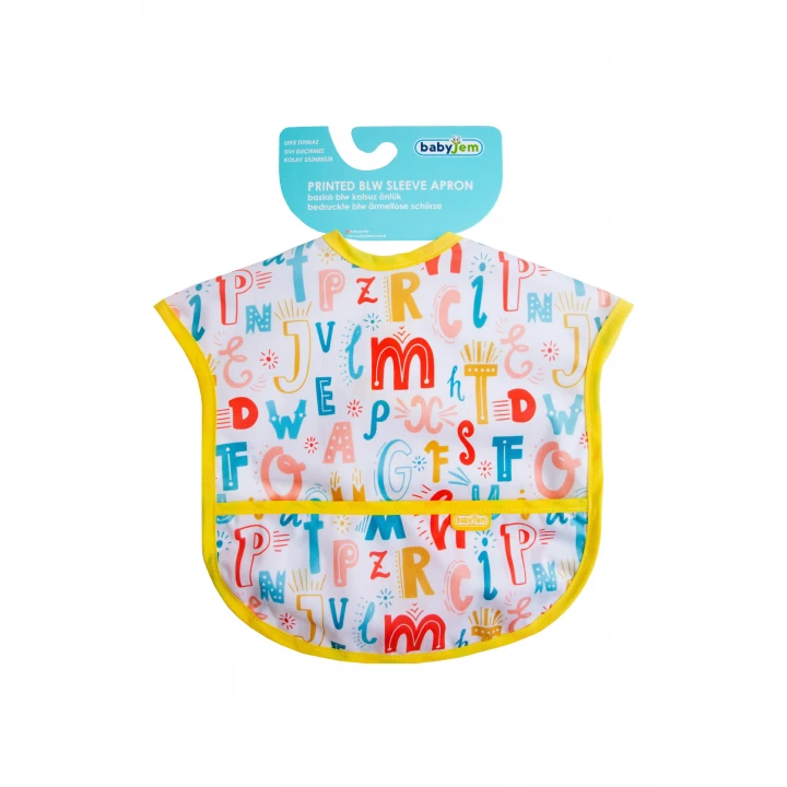 Babyjem Baskılı Blw Kolsuz Önlük Harf Desen