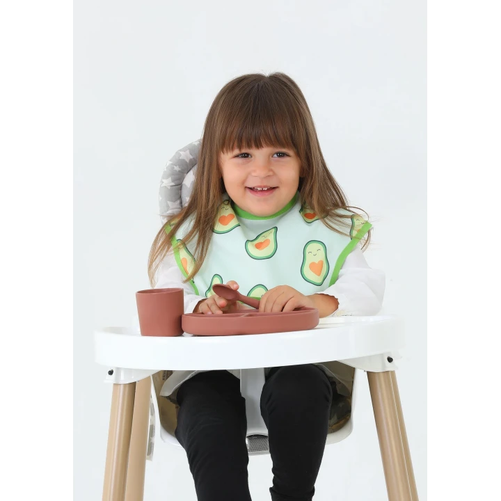 Babyjem Baskılı Blw Kolsuz Önlük Avakado Desen