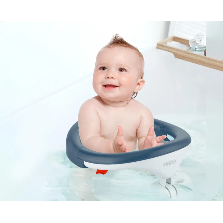 Babyjem Yandan Açılır Banyo ve Mama Oturağı İndigo Mavi