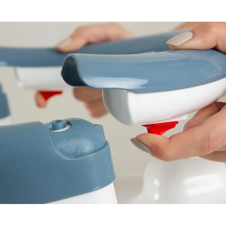 Babyjem Yandan Açılır Banyo ve Mama Oturağı İndigo Mavi