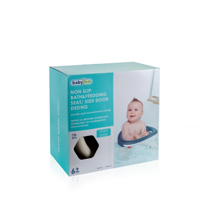 Babyjem Yandan Açılır Banyo ve Mama Oturağı Taş