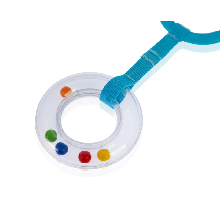 Babyjem Pusete Asılabilir Oval Sesli Çıngırak Mavi