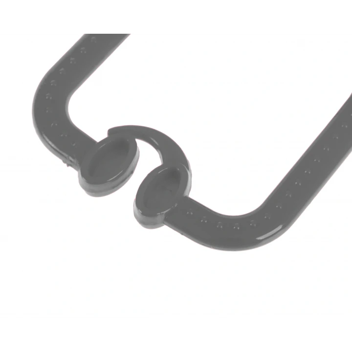 Babyjem Pusete Asılabilir Kare Sesli Çıngırak Gri