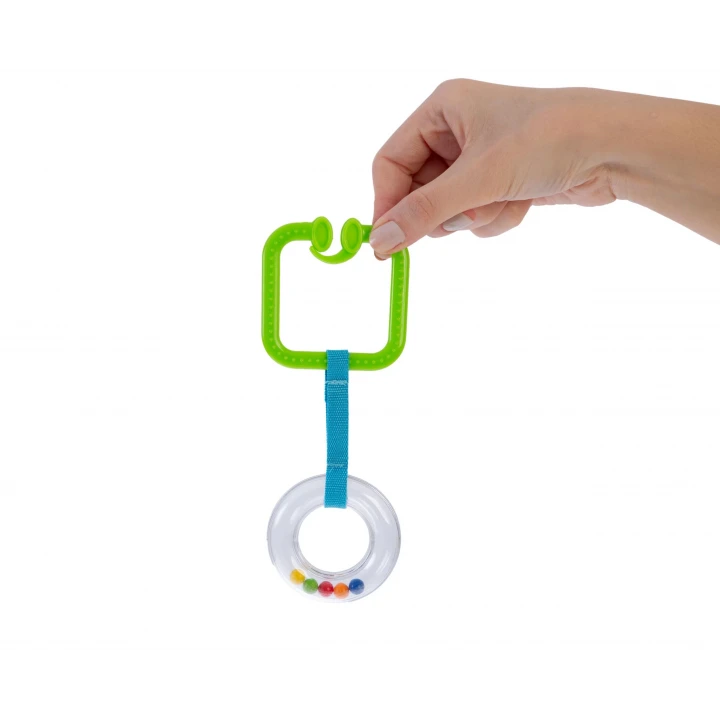 Babyjem Pusete Asılabilir Kare Sesli Çıngırak Yeşil