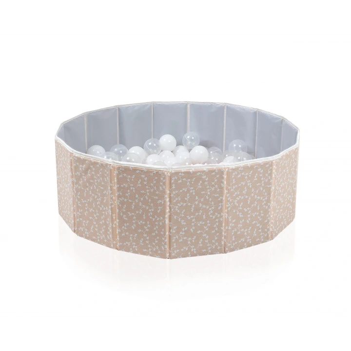 Babyjem Katlanabilir Bebek Top Havuzu Somon Çiçek