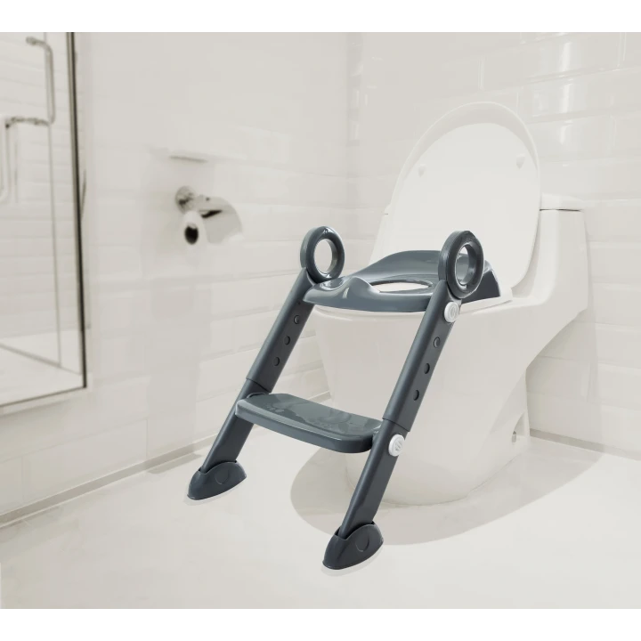 Babyjem Basamaklı Katlanır Klozet Adaptörü Antrasit