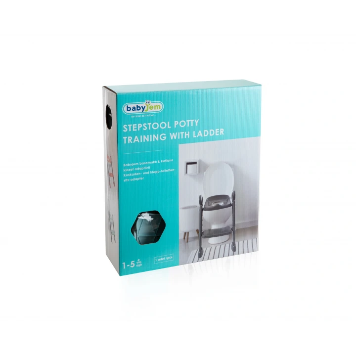 Babyjem Basamaklı Katlanır Klozet Adaptörü Mint