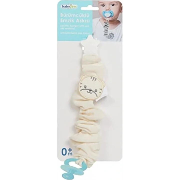 Babyjem Bürümcüklü Emzik Askısı Ekru