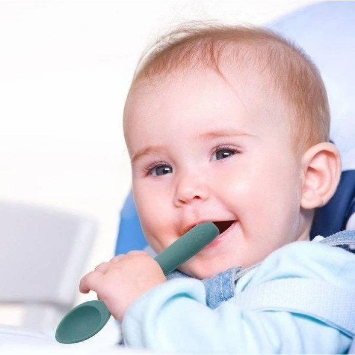 Babyjem Yumuşak Uçlu Silikon Kaşık Mint