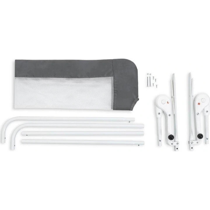 Babyjem Yatak Bariyeri Gri-beyaz Biyeli 120x50 cm