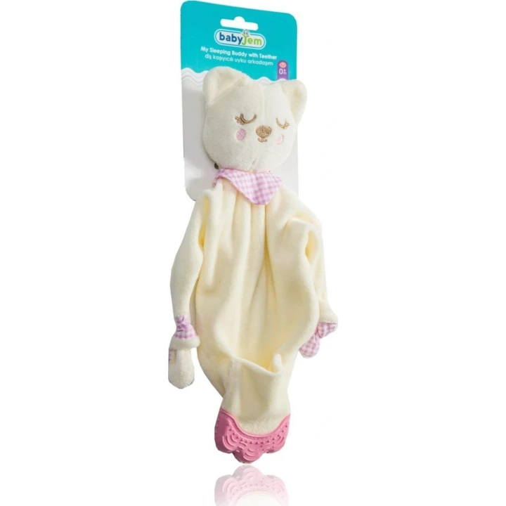 Babyjem Diş Kaşıyıcılı Sevimli Uyku Arkadaşım Pembe