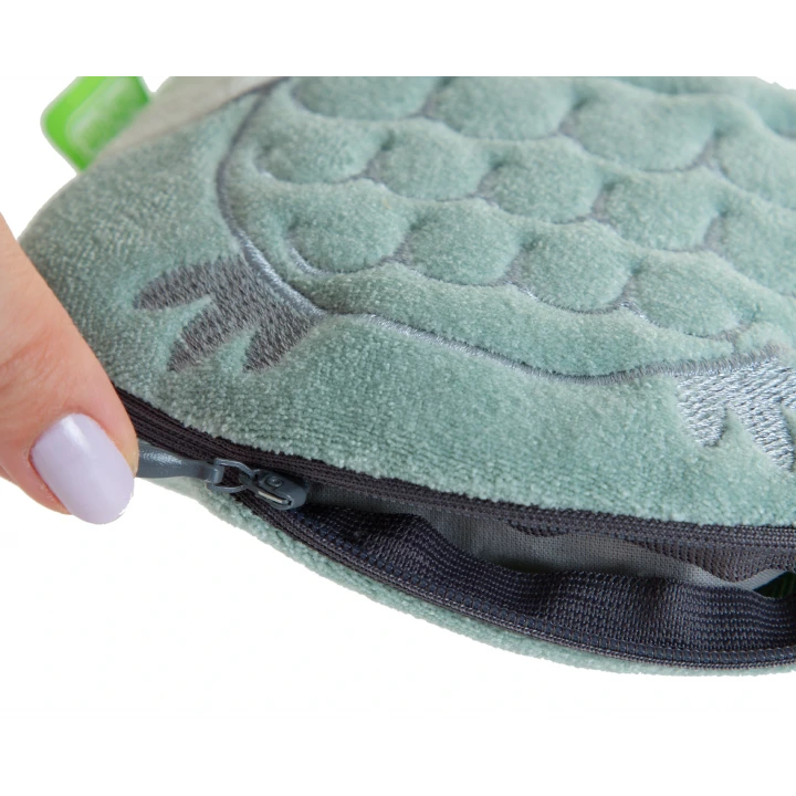 Babyjem Kiraz Çekirdekli Baykuş Kadife Rahatlatıcı Gaz Kemeri & Gaz Yastığı - Yeşil