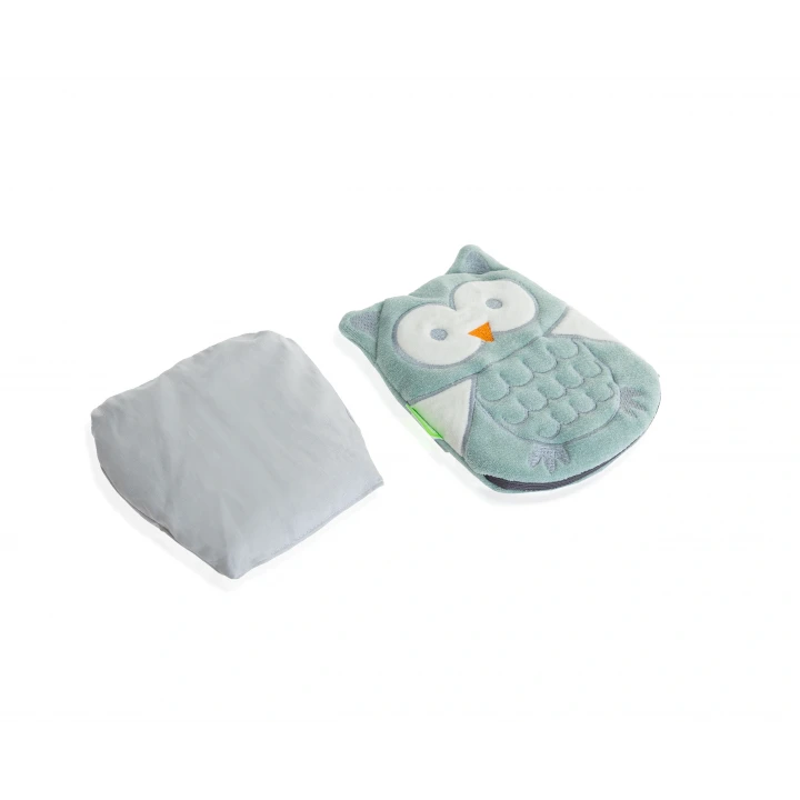 Babyjem Kiraz Çekirdekli Baykuş Kadife Rahatlatıcı Gaz Kemeri & Gaz Yastığı - Yeşil