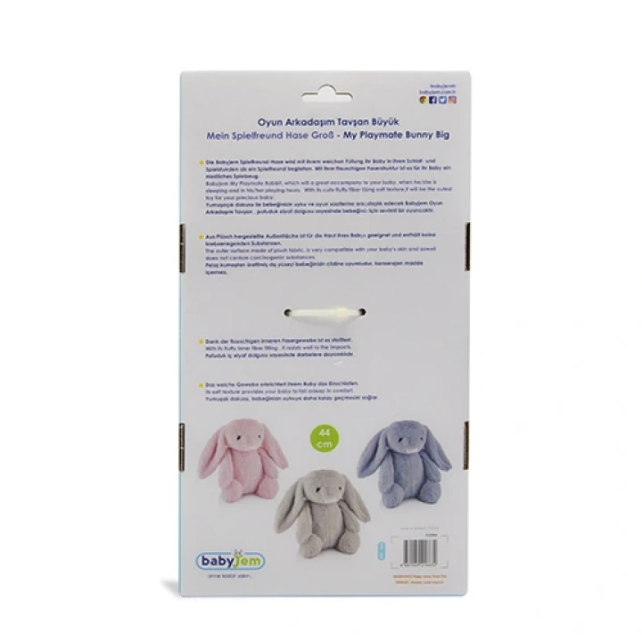 Babyjem Uyku Arkadaşım Soft Tavşan Pembe