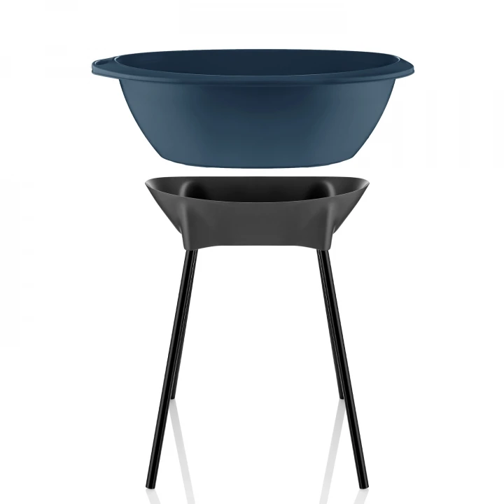 Babyjem Elegant Yenidoğan Bebek Banyo Küvet Seti İndigo Mavİ