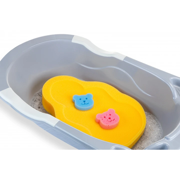 Babyjem Bebek Küvet İçi Sünger + Yıkama Süngeri Sarı