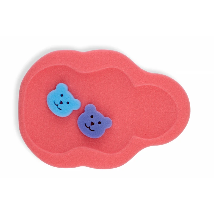 Babyjem Bebek Küvet İçi Sünger + Yıkama Süngeri Kırmızı