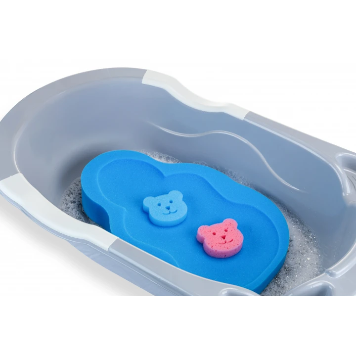 Babyjem Bebek Küvet İçi Sünger + Yıkama Süngeri Mavi