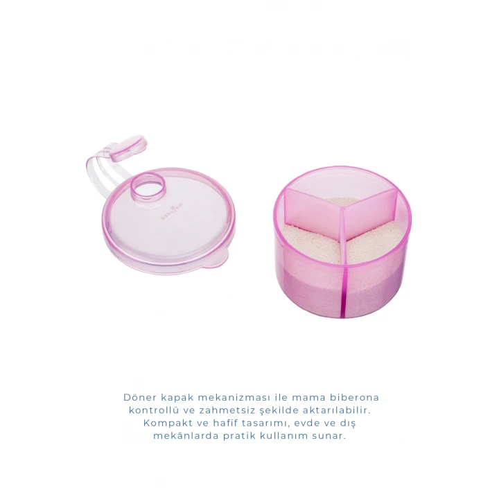 Babyjem Toz Mama Kabı Pembe