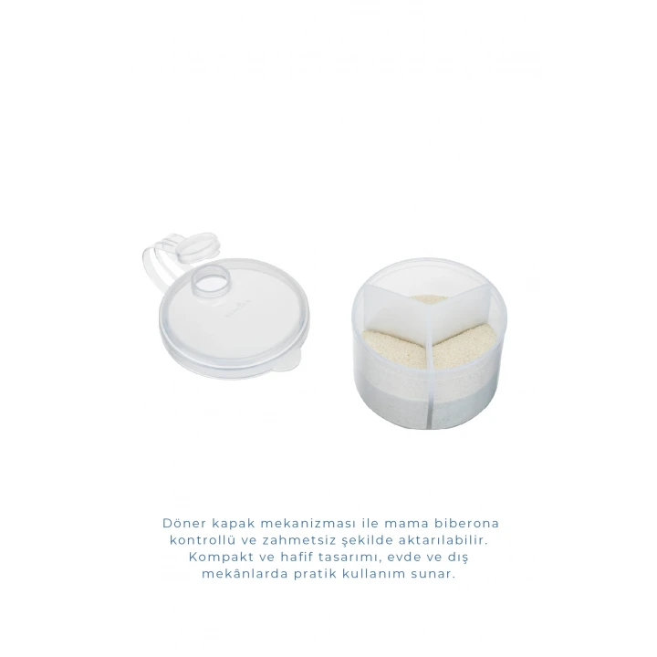 Babyjem Toz Mama Kabı Beyaz