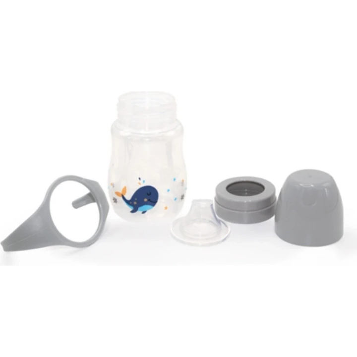 Babyjem Damlatmayan Suluk Alıştırma Bardağı 250 ml Gri