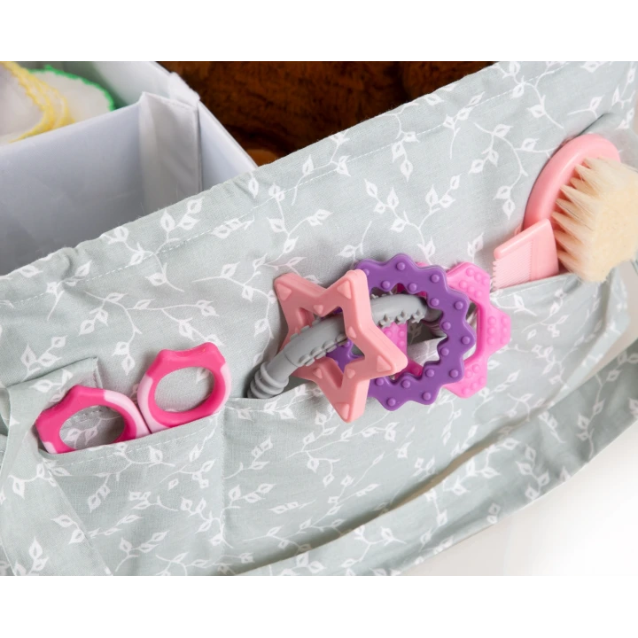 Babyjem Katlamalı Çanta Anne&Bebek Organizer Yeşil Çiçek