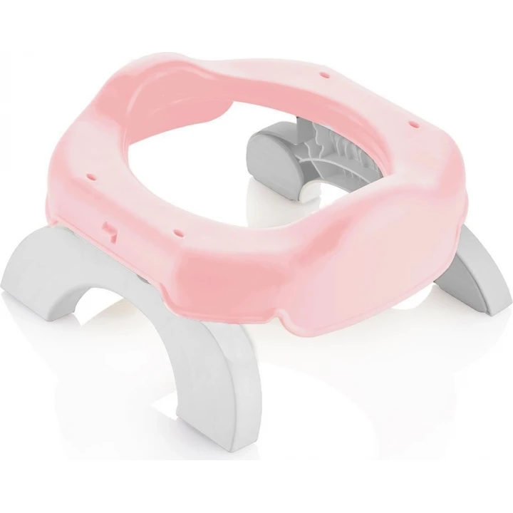 Babyjem Portatif Katlanır Lazımlık ve Klozet Adaptörü – Hijyenik Plastik, 5 Poşet Hediyeli, Bebek ve Çocuk Kullanımına Uygun Pembe