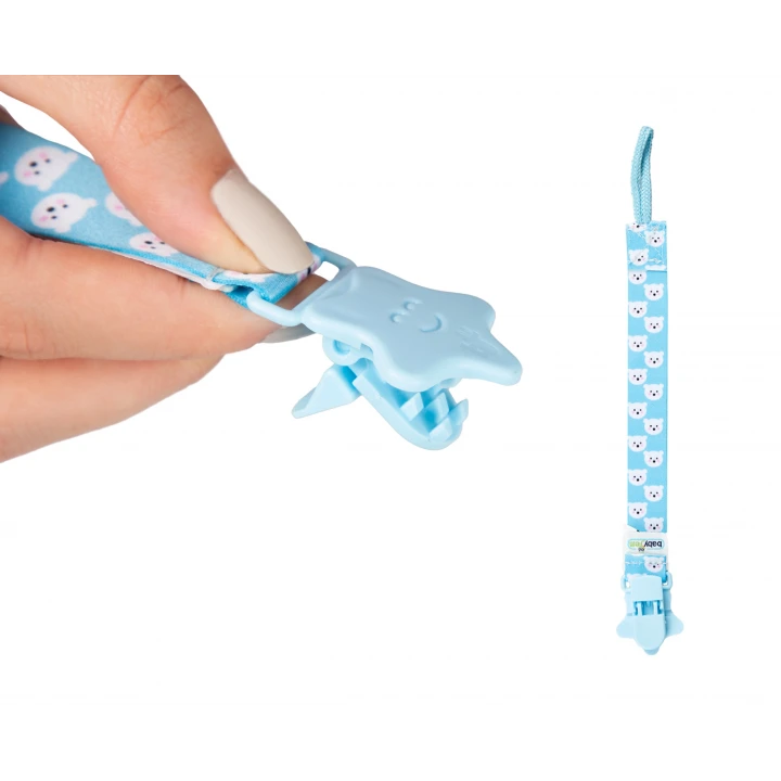 Babyjem Klipsli Emzik Askısı Mavi Ayıcık