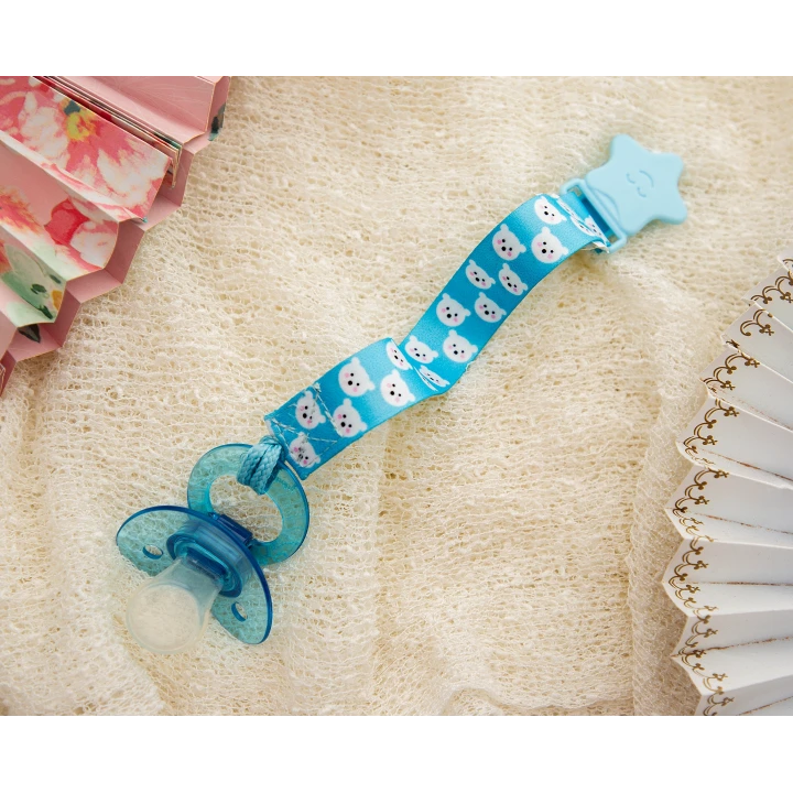 Babyjem Klipsli Emzik Askısı Mavi Ayıcık