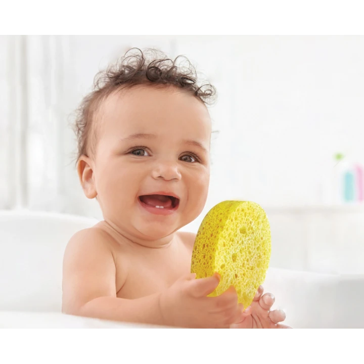 Babyjem Doğal Selülozik Bebek Yıkama Süngeri Sarı