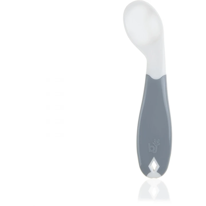 Babyjem Açılı Mama Çatal Kaşık Seti - Beyaz