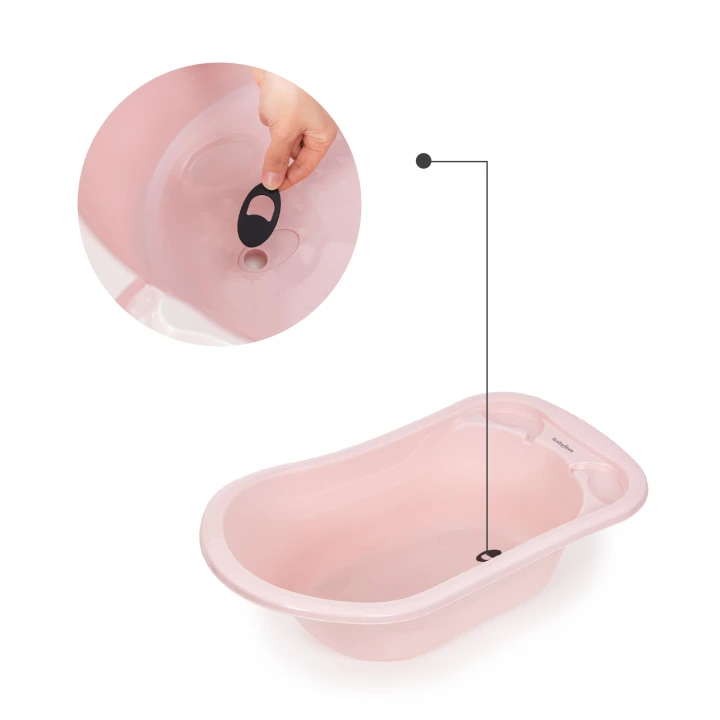 Babyjem 5 Parça Bebek Banyo Küvet Seti Pembe