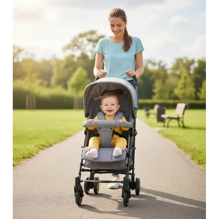 Tripper Molly Termal 4 Mevsim Yeni Nesil Baston Bebek Arabası Gri
