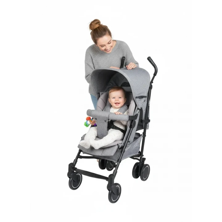 Tripper Molly Termal 4 Mevsim Yeni Nesil Baston Bebek Arabası Gri