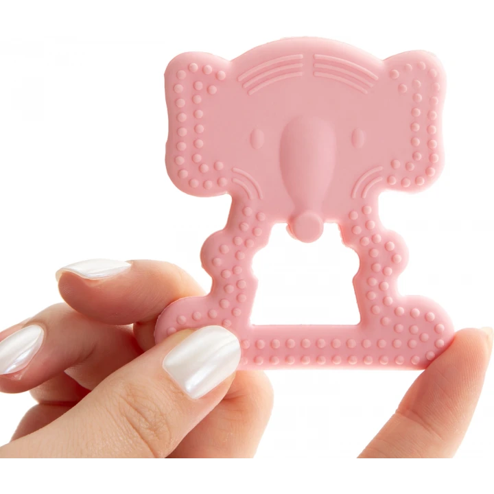 Babyjem Yumuşak Diş Kaşıyıcı Fil Pembe