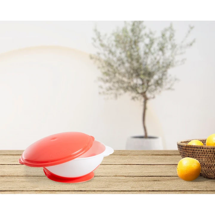 Babyjem Vakumlu Mama Tabağı Kırmızı