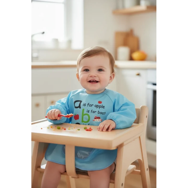 Babyjem Faaliyet Önlüğü Kollu Mavi Outlet