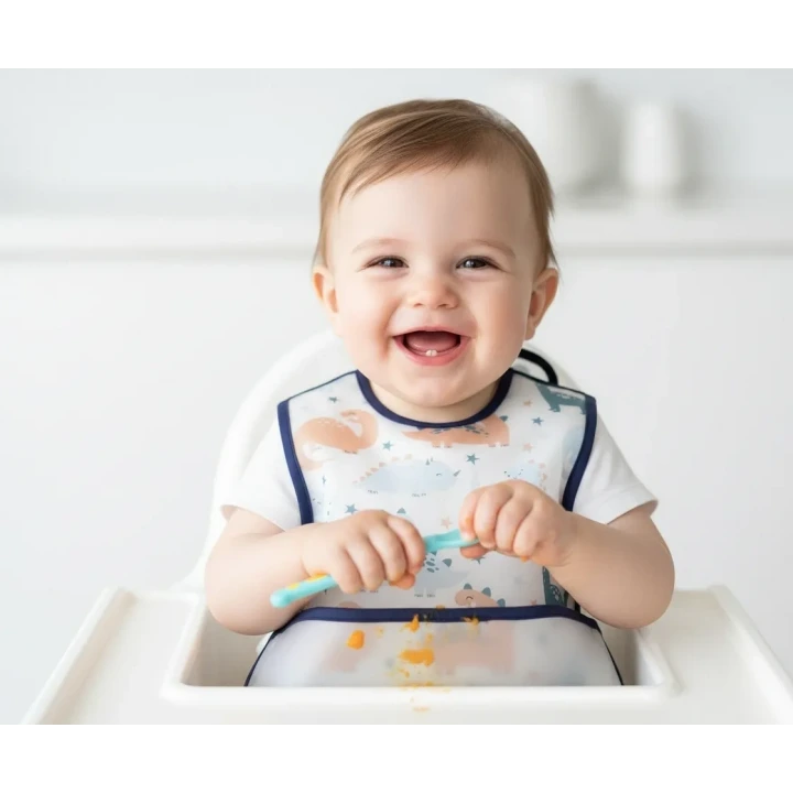 Babyjem Leke Tutmaz Giymeli Dinozor Mama Önlüğü