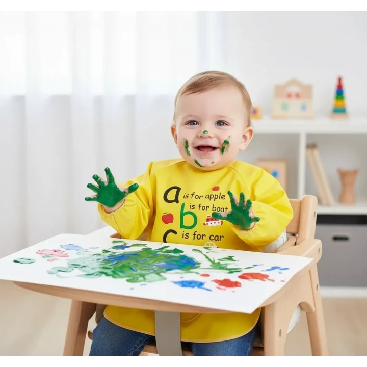 Babyjem Faaliyet Önlüğü Kollu Sarı Outlet