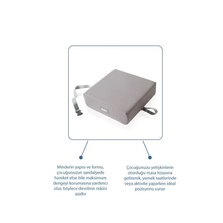 Babyjem QuickBoost Bebek Mama Sandalye Yükseltici Minder Antrasit