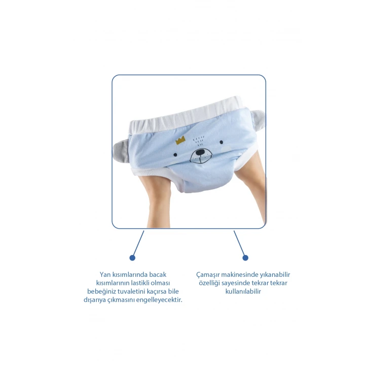 Babyjem Soft Alıştırma Külodu Mavi 2 Yaş