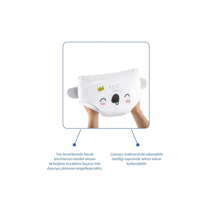 Babyjem Soft Alıştırma Külodu Beyaz 2 Yaş
