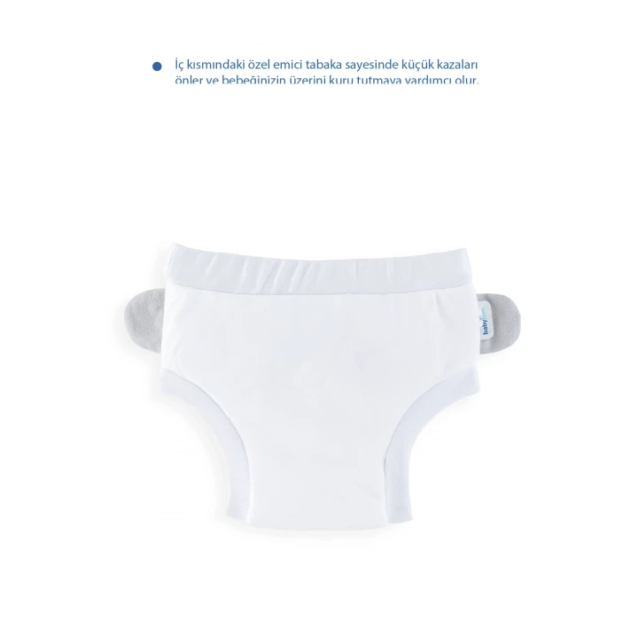 Babyjem Soft Alıştırma Külodu Beyaz 2 Yaş