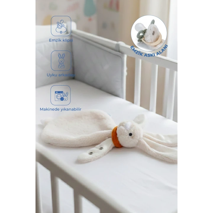 Babyjem Emzik Askılı Tavşan Uyku Arkadaşı Taş