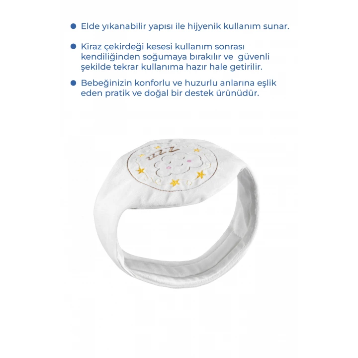 Babyjem Kiraz Çekirdekli Gaz Giderici Kemer - Ekru