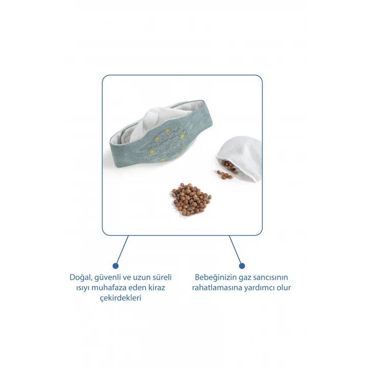 Babyjem Kiraz Çekirdekli Gaz Giderici Kemer - Yeşil