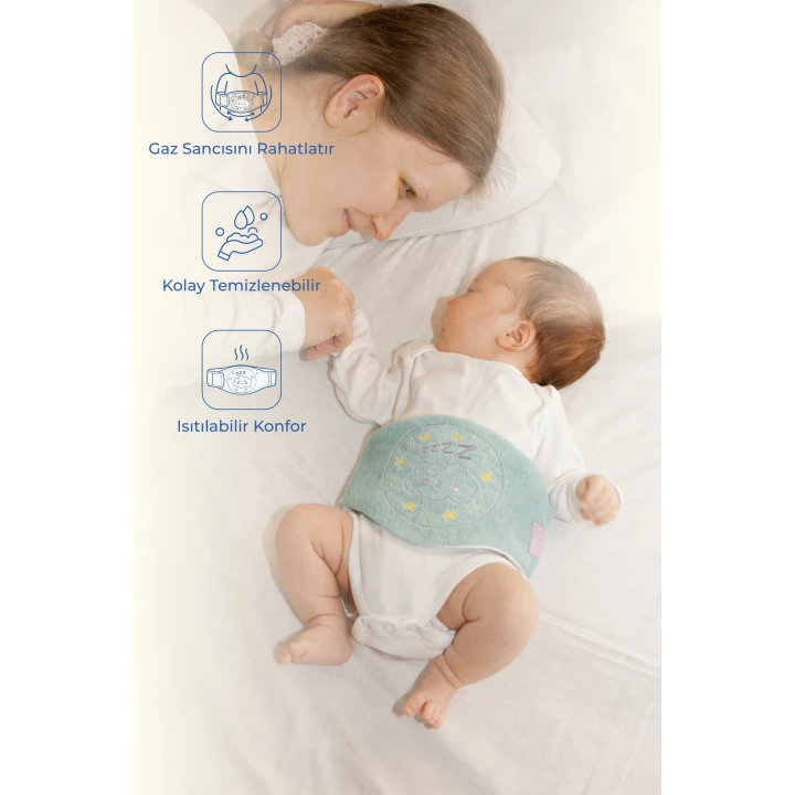 Babyjem Kiraz Çekirdekli Gaz Giderici Kemer - Yeşil