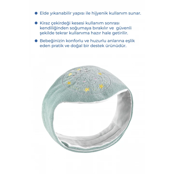 Babyjem Kiraz Çekirdekli Gaz Giderici Kemer - Yeşil